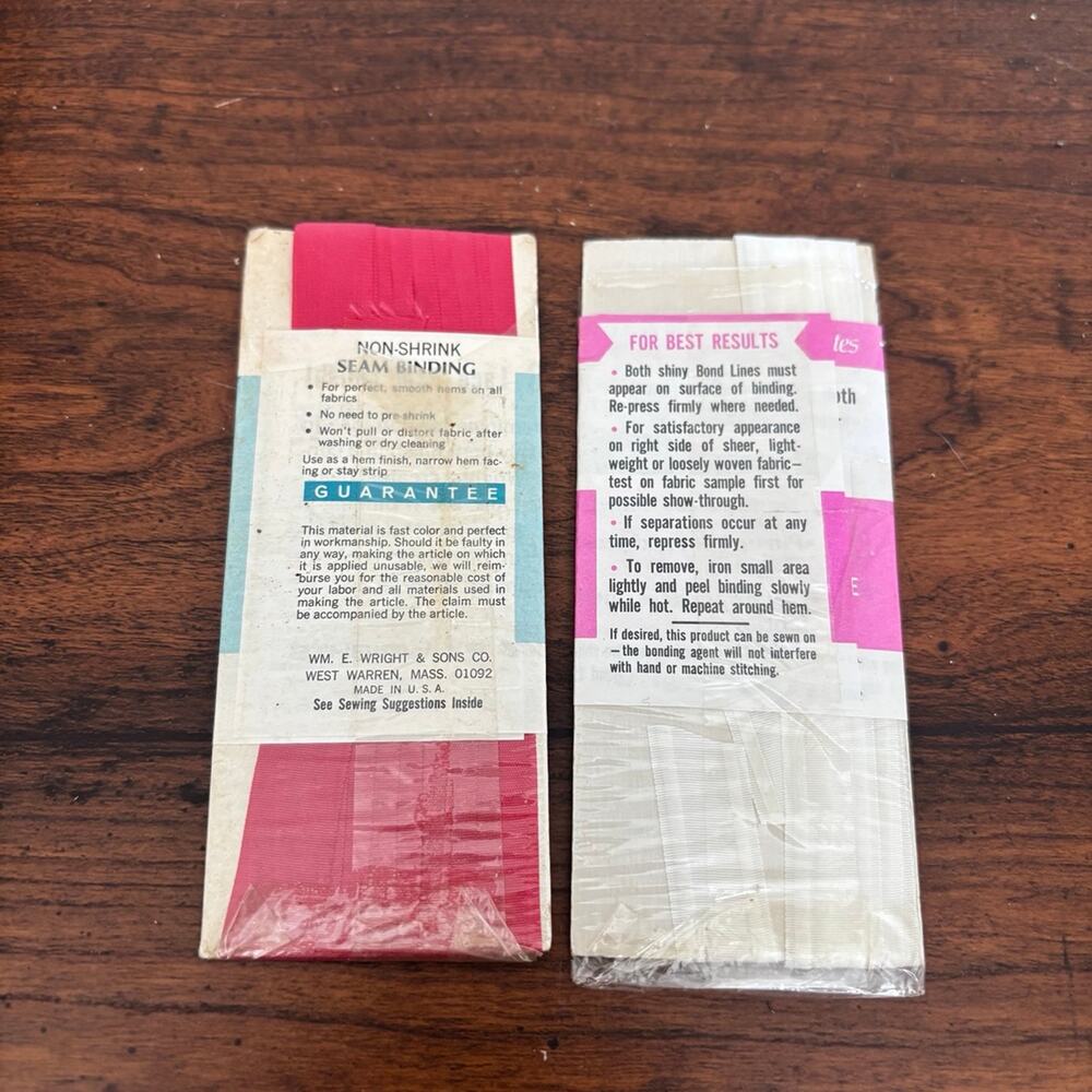 Vintage Wright’s Seam Binding - Picture 2 of 3